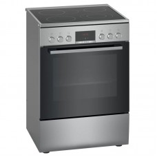 Bosch HKR39A250U Ελεύθερη Κουζίνα με Κεραμικές Εστίες Πλάτους 60 εκ. Ύψους 90 εκ. Inox με Βυθιζόμενους Διακόπτες