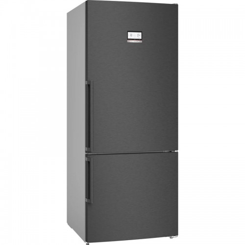 Bosch KGN76AXDR Ελεύθερος Ψυγειοκαταψύκτης Full No Frost 186x75cm 526lt Black Stainless Steel