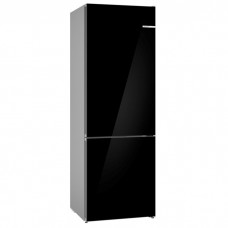 BOSCH KGN49LBCF Ψυγειοκαταψύκτης XXL NoFrost 203x70εκ. 440 λίτρων Μαύρος με Γυάλινη Πόρτα
